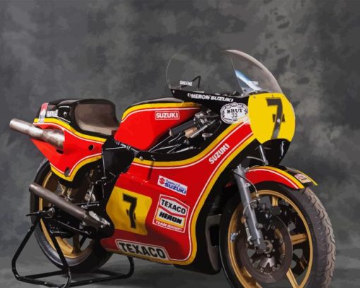 Barry Sheene Suzuki Diamond Painting