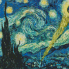 Batman Starry Night Diamond Painting