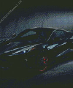 Black Corvette Diamond Painting