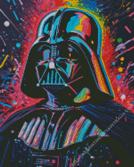 Colorful Darth Vader Diamond Painting