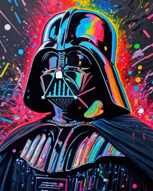 Colorful Darth Vader Diamond Painting