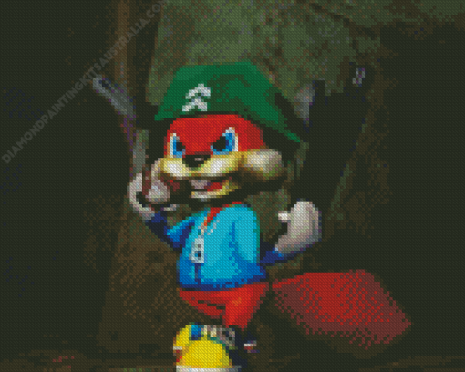 Conkers Bad Fur Day Diamond Painting
