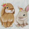 Cute Baby Bunnies Diamond Painting