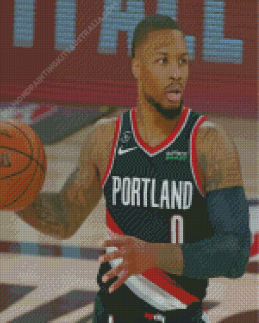 Damian Lillard Diamond Painting