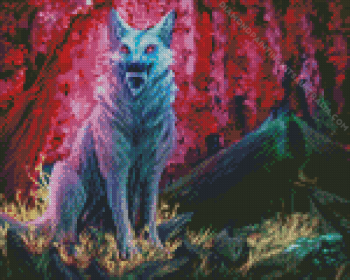 Death Wolf Diamond Painting