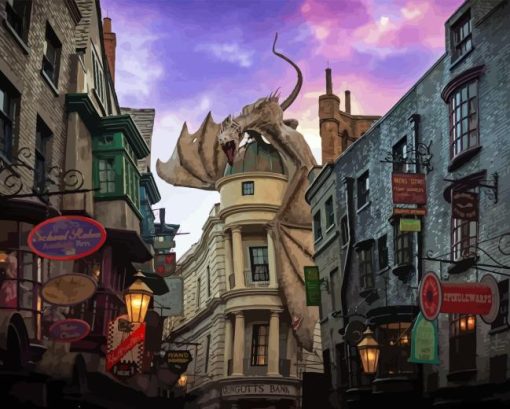 Diagon Alley Diamond Painting