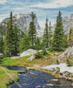 Forest and Mountain Diamond Painting