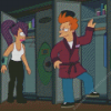 Fry and Leela Diamond Painting