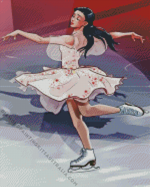 Girl Figure Skating Diamond Painting