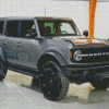 Grey Ford Bronco Diamond Painting