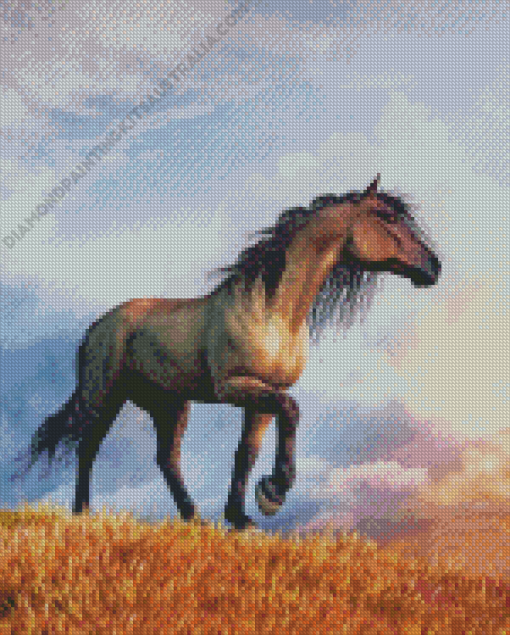 Grullo Horse Diamond Painting