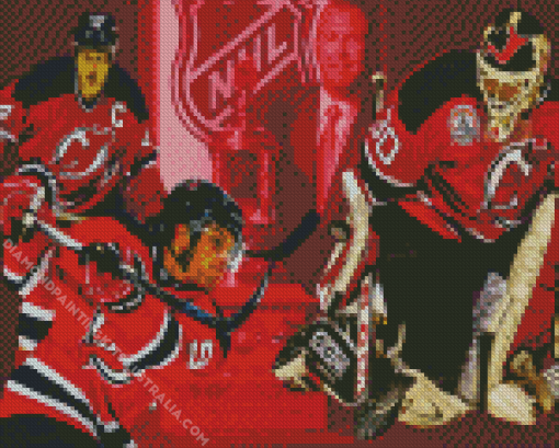 Ice Hockey New Jersey Devils Diamond Painting