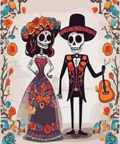 Illustration Day Of The Dead Diamond Painting