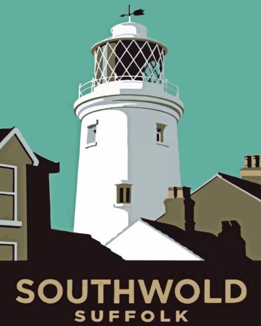 Illustration Southwold Lighthouse Diamond Painting