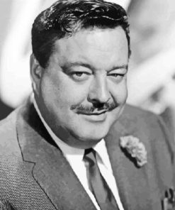 Monochrome Jackie Gleason Diamond Painting