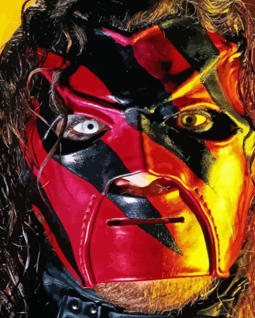 Kane WWE Face Diamond Painting