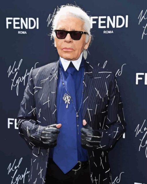 Karl Lagerfeld Fashion Designer Diamond Painting