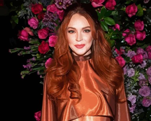 Lindsay Lohan Diamond Painting