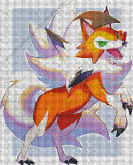 Lycanroc Diamond Painting