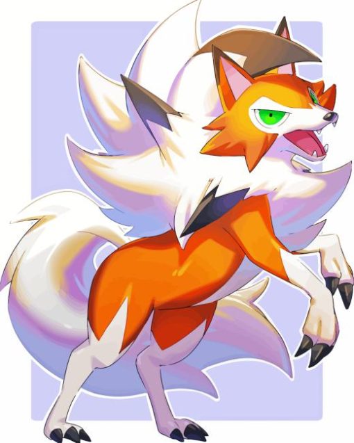 Lycanroc Diamond Painting