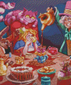 Mad Hatter Tea Party Diamond Painting