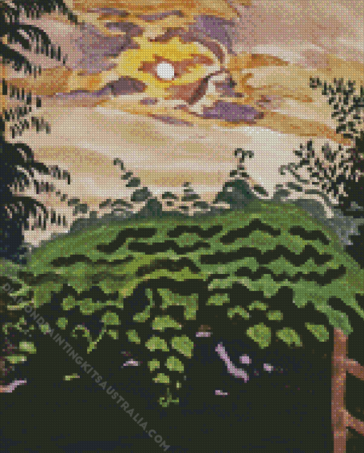 Moonlight Over the Arbor Diamond Painting