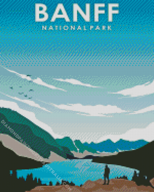 National Park Banff Poster Diamond Painting