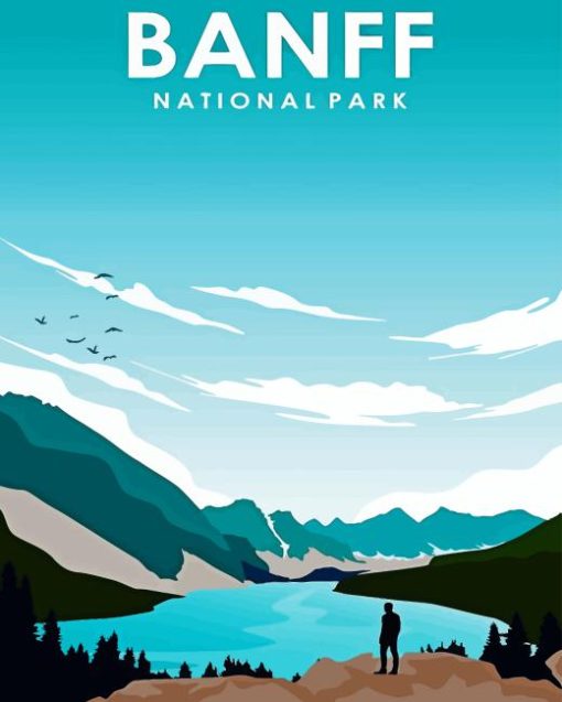 National Park Banff Poster Diamond Painting