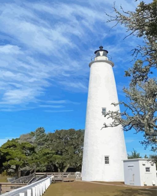 Ocracoke Lighthouse Diamond Painting