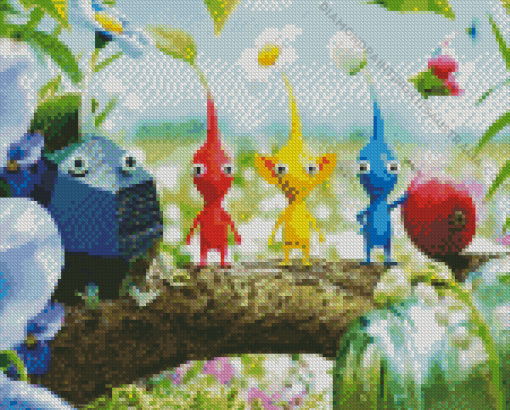 Pikmin Game Diamond Painting