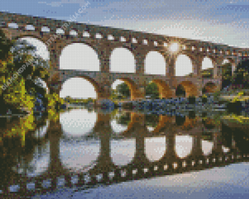 Pont Du Gard Nimes Diamond Painting