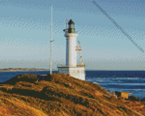 Queenscliff White Lighthouse Diamond Painting