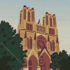 Reims Cathedral Poster Diamond Painting