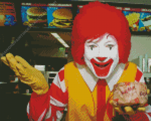 Ronald McDonald Diamond Painting