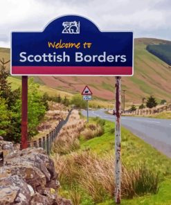 Scottish Borders Sign Diamond Painting