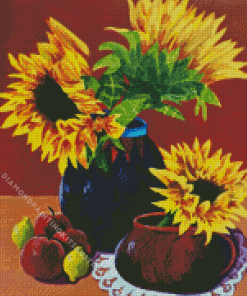 Sunflower And Lemons Diamond Painting