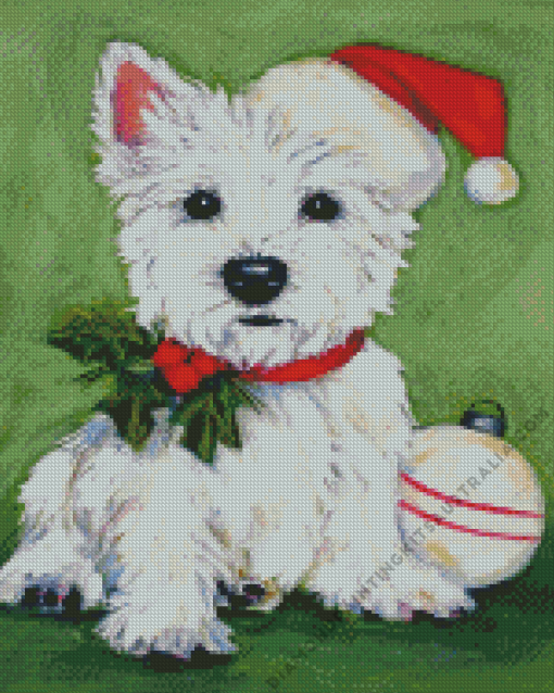 West Highland Christmas Diamond Painting