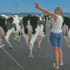 Alex Colville Stop For Cows Diamond Painting