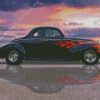 Black Luxury Hotrod Diamond Painting