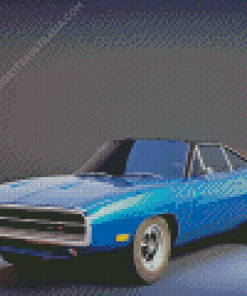 Blue Charger RT 1970 Diamond Painting