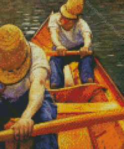 Caillebotte Oarsmen Rowing on the Yerres Diamond Painting