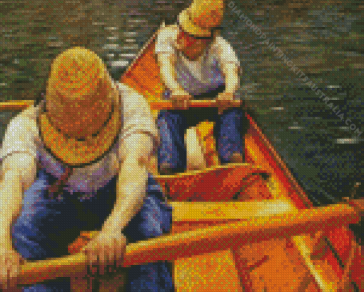 Caillebotte Oarsmen Rowing on the Yerres Diamond Painting