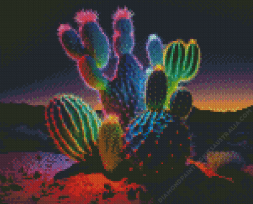 Desert with Cactus Diamond Painting