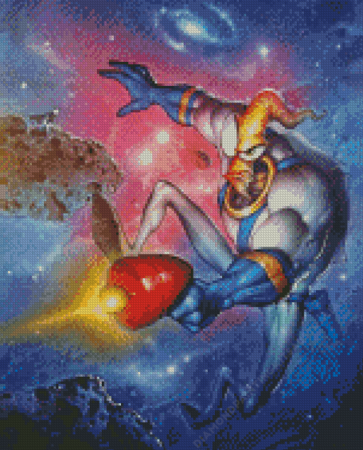 Earthworm Jim Animation Diamond Painting