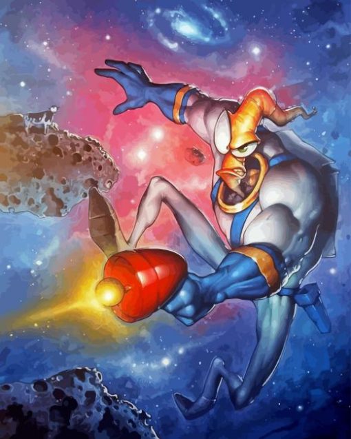 Earthworm Jim Animation Diamond Painting