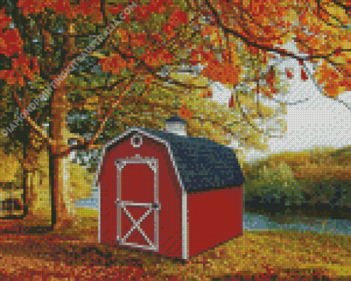 Garden Storage Mini Barn Diamond Painting