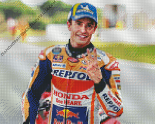 Marc Marquez Diamond Painting