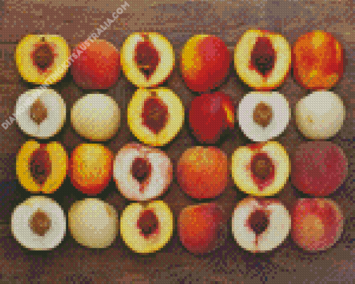 Nectarine Fruits Diamond Painting