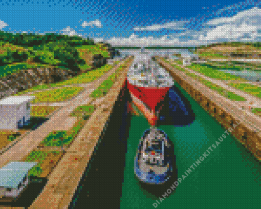 Panama Canal Diamond Painting