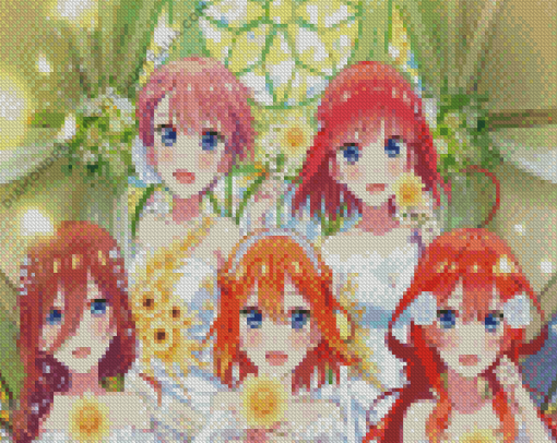 Quintessential Quintuplets Diamond Painting